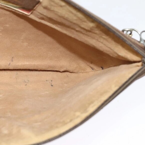 GUCCI GG Supreme Web Sherry Line Shoulder Bag PVC Beige 904 02 026 Auth bs27641 - Picture 12 of 16